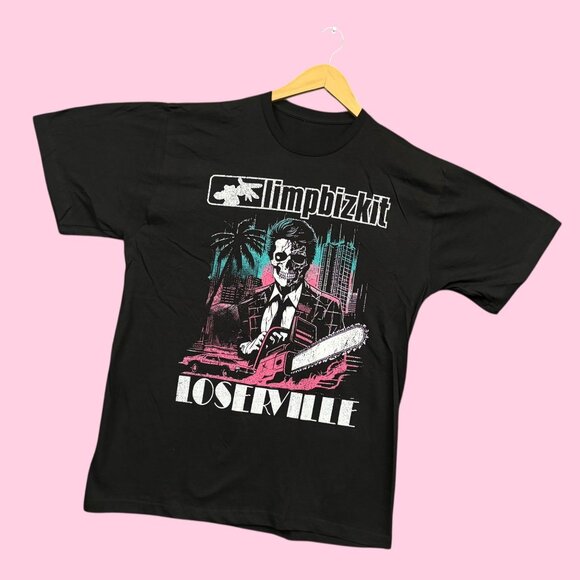 Limp Bizkit Loserville European Tour Nu Metal Band Tee L - Picture 3 of 4